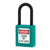 Master Lock 406KA Series Zenex Teal Thermoplastic Safety Locks - The Lock Source