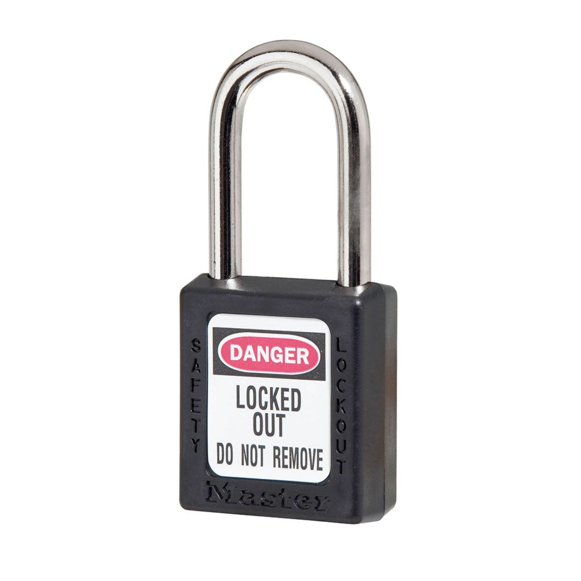 Master Lock 410MK Master Keyed Black Zenex Thermoplastic Safety Locks - The Lock Source