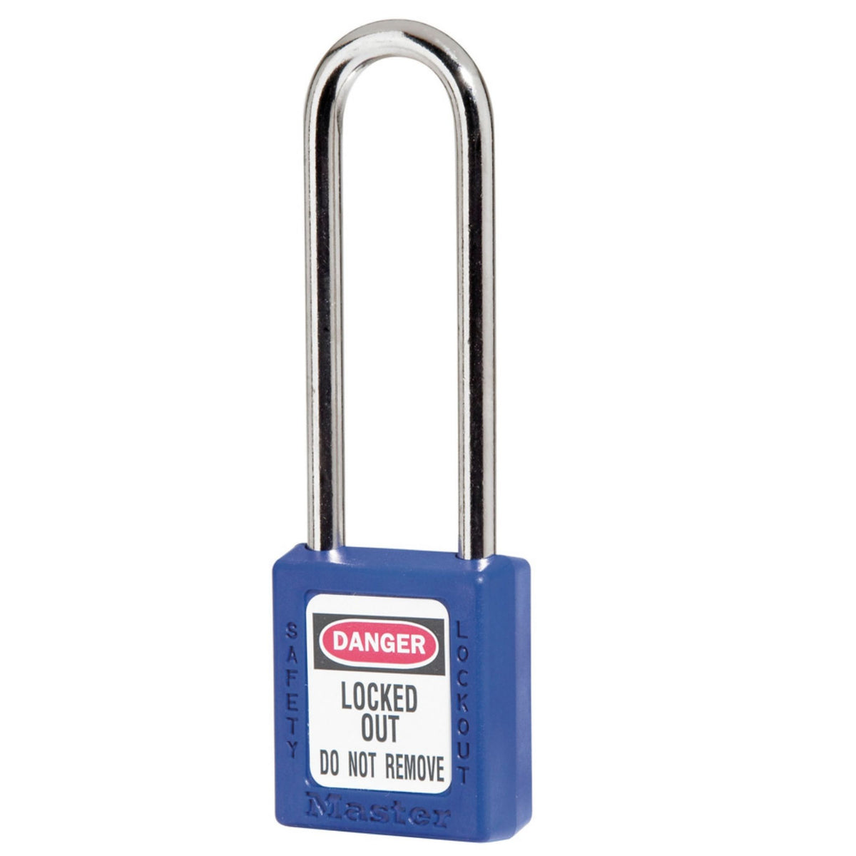 Master Lock 410MKLT Master Keyed Blue Zenex Thermoplastic Safety Lock with 3-Inch Shackle - The Lock Source