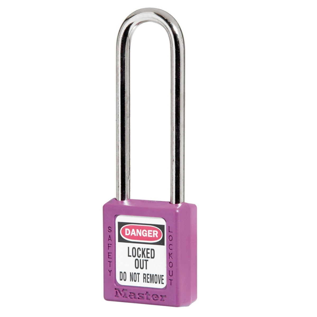 Master Lock 410MKLT Master Keyed Purple Zenex Thermoplastic Safety Lock with 3-Inch Shackle - The Lock Source