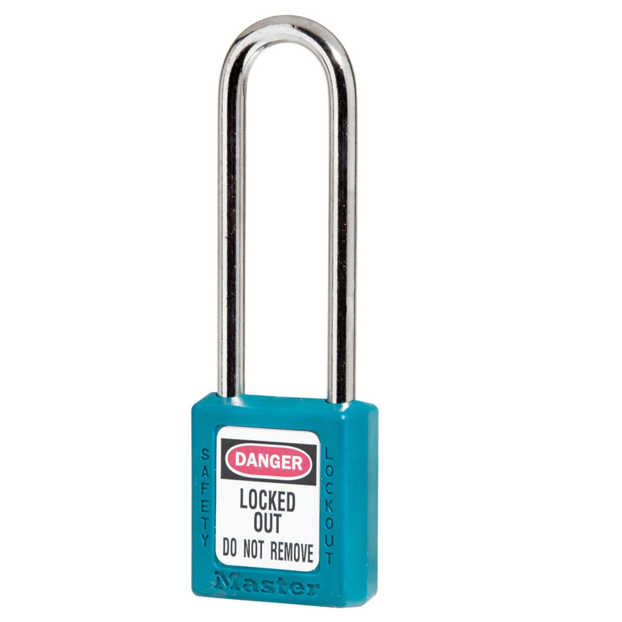 Master Lock No. 410LT Teal Zenex Safety Lockout Lock with 3-Inch Shackle - The Lock Source