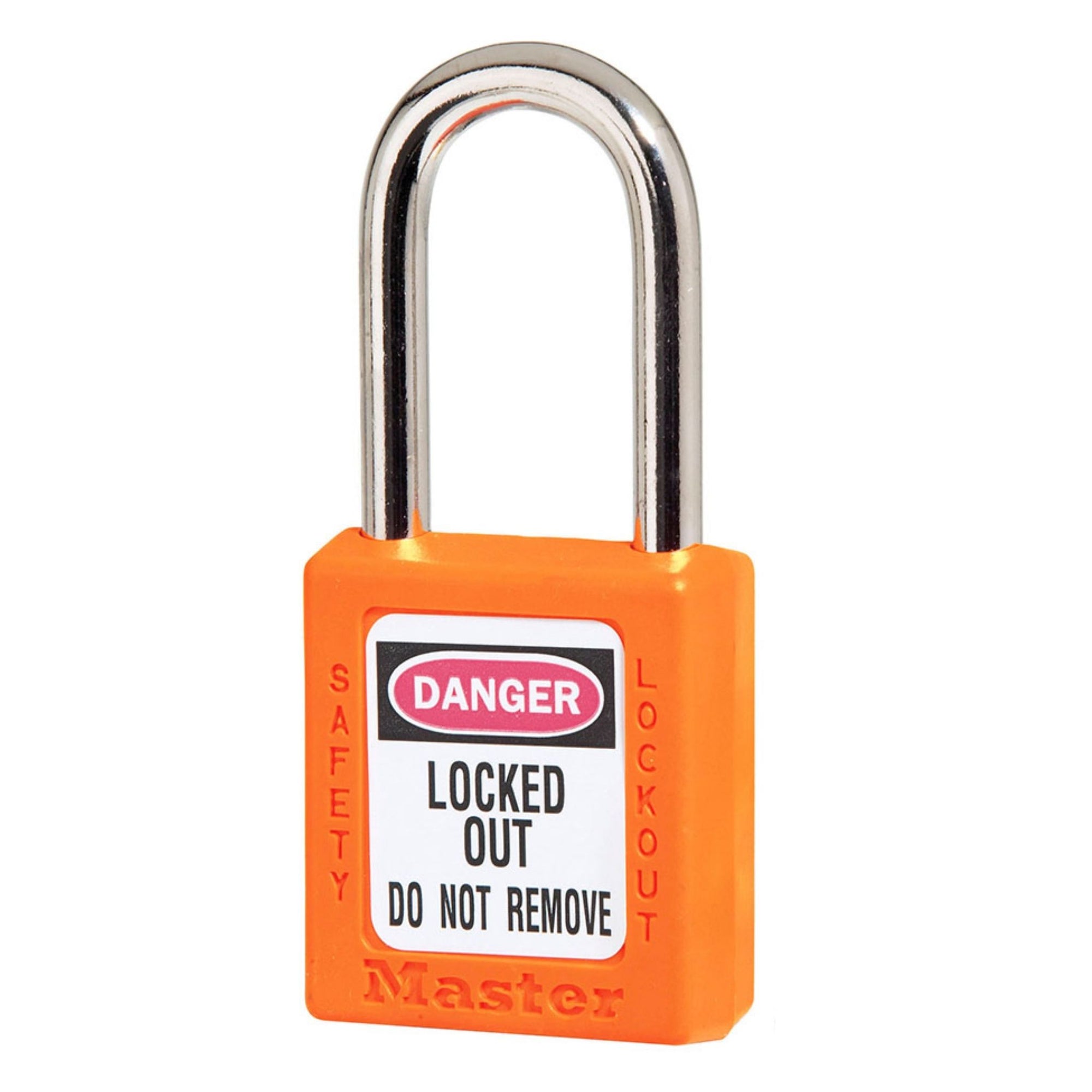 Master Lock 410KA Series Orange Zenex Thermoplastic Safety Locks - The Lock Source