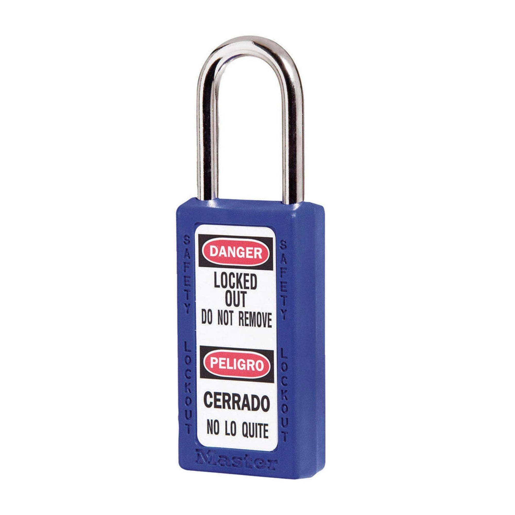 Master Lock 411KA Keyed Alike Blue Zenex Thermoplastic Safety Locks - The Lock Source