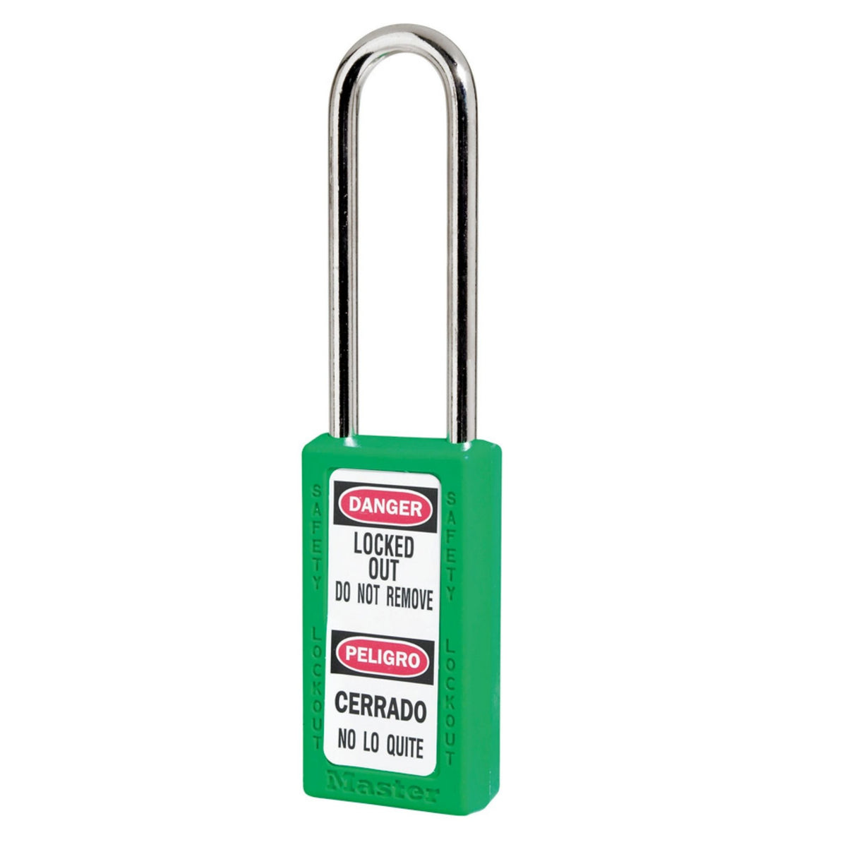 Master Lock No. 411LT Zenex Green Safety Lockout Lock with 3-Inch Shackle - The Lock Source
