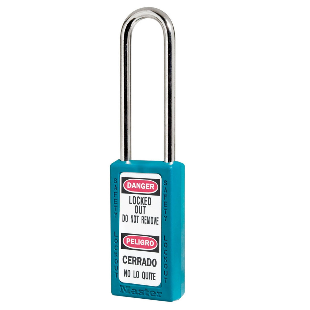 Master Lock No. 411LT Teal Zenex Safety Lockout Lock with 3-Inch Shackle - The Lock Source