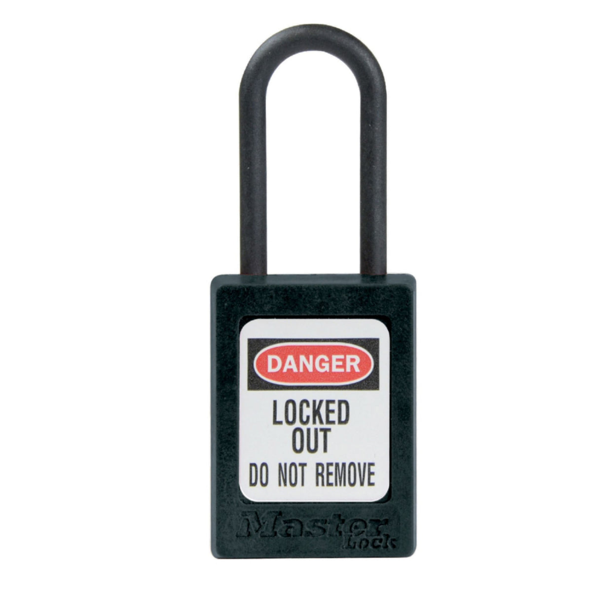 Master Lock No. S32BLK Black Zenex Safety Lockout Locks Available Keyed Alike (S32KA) and Master Keyed (S32MK) - The Lock Source