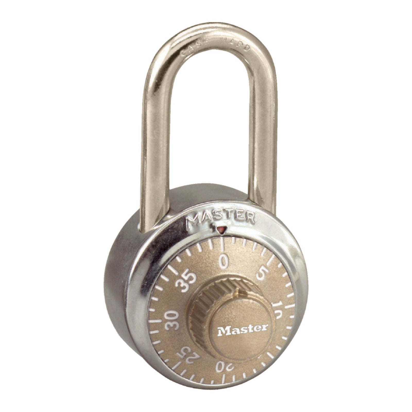 Master Lock 1502LFGLD Gold Locker Combination Padlock with 1-1/2" Shackle - The Lock Source