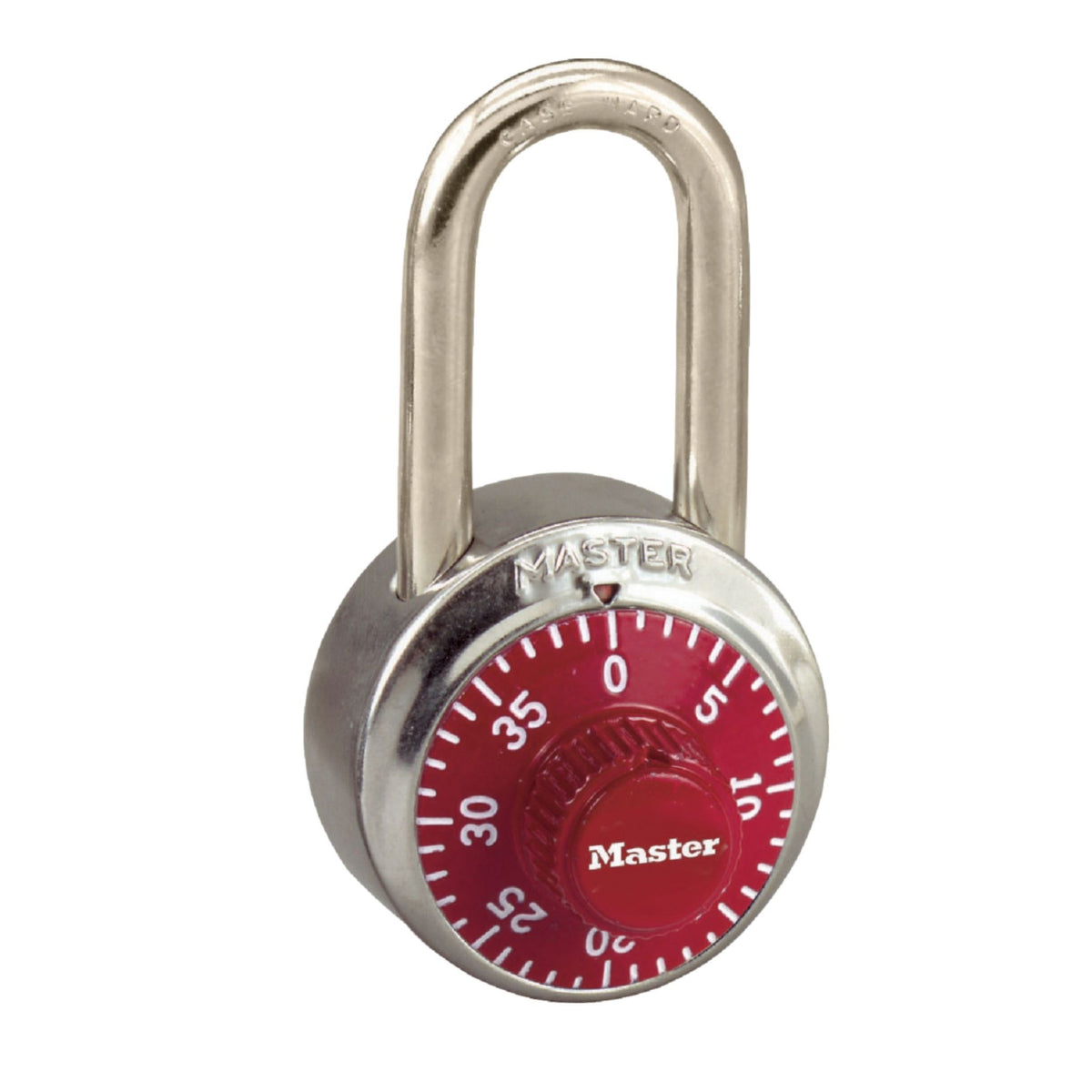 Master Lock 1502LFRED Red Locker Combination Padlock with 1-1/2&quot; Shackle - The Lock Source