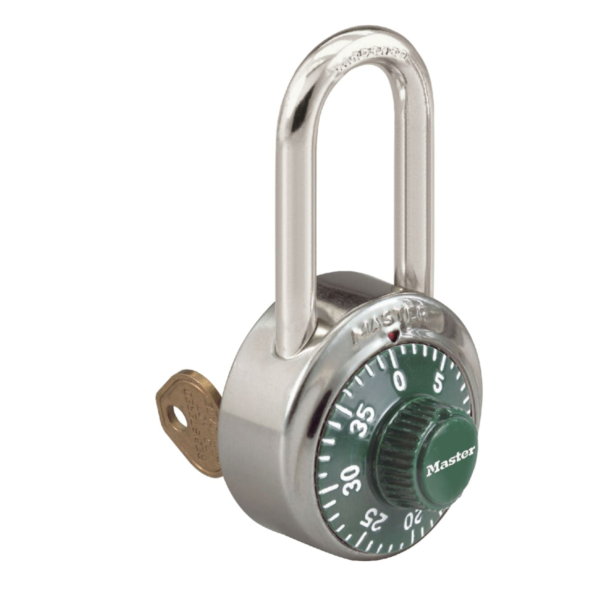 Master Lock 1525LF GRN V10 Green Dial Locker Lock with Key Override - The Lock Source