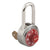 Master Lock 1525LF RED V58 Red Dial Locker Lock with Key Override - The Lock Source
