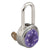 Master Lock 1525LH PRP V62 Purple Dial Combination Locker Padlock with Key Override - The Lock Source
