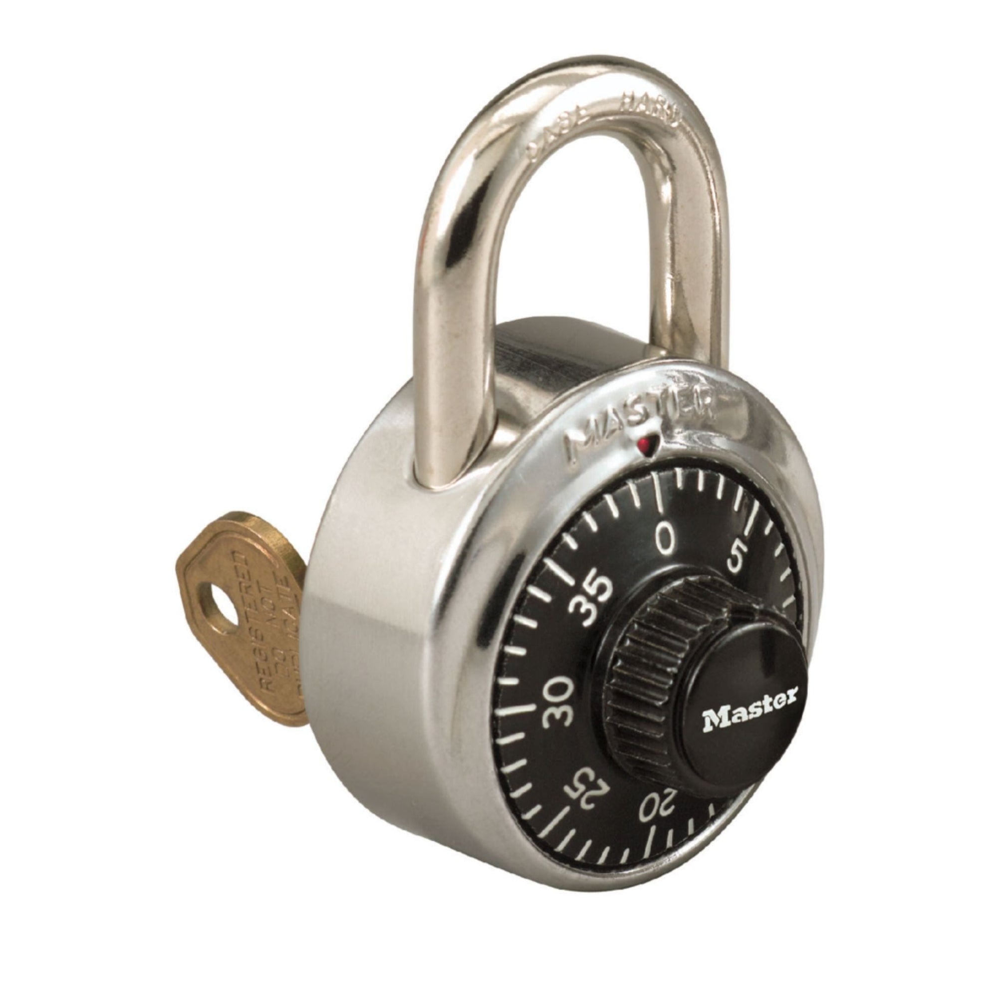 Master Lock 1525 V34 Combination Locker Padlock with Key Override - The Lock Source