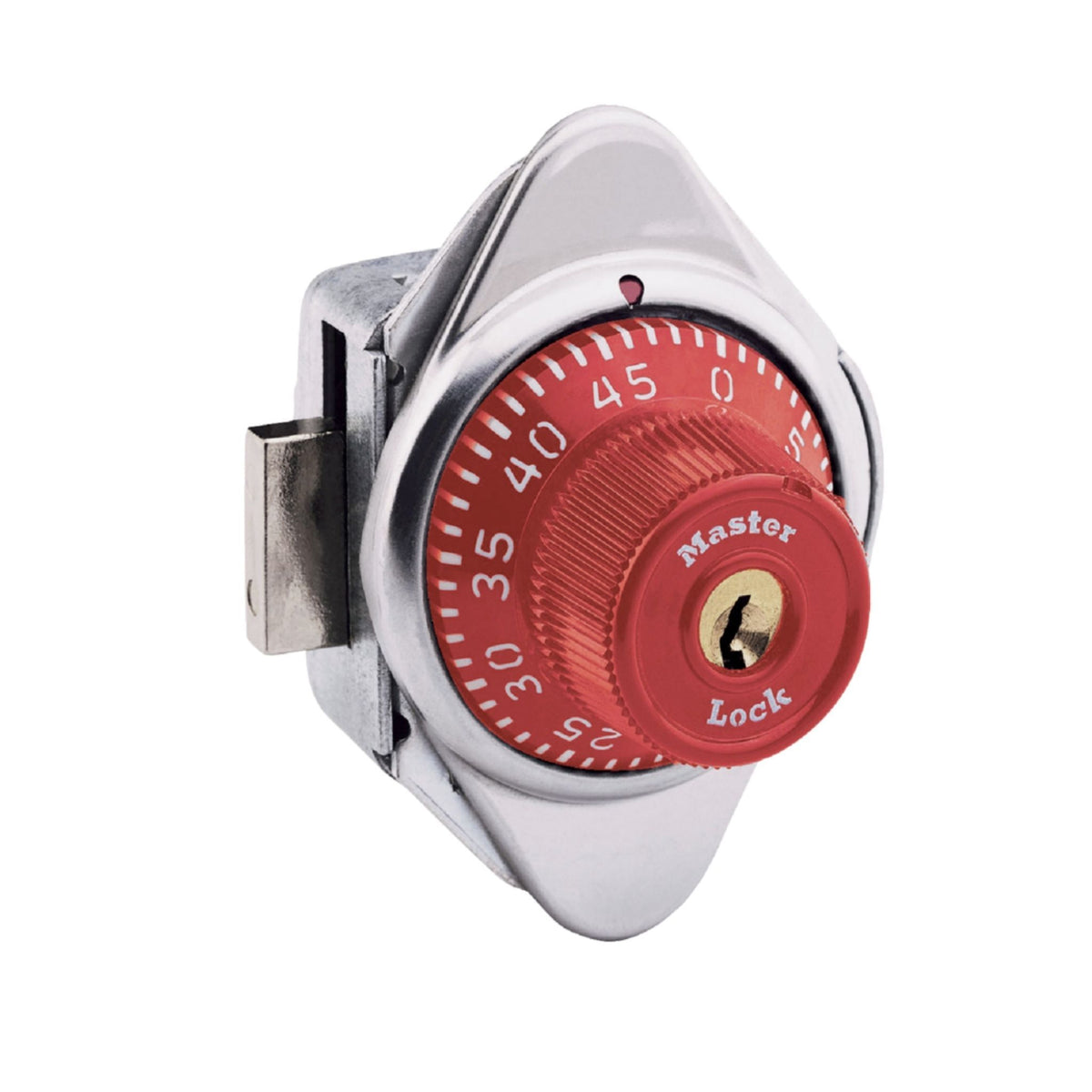 Master Lock No. 1630RED Red Built-In Combination Lock for Lift Handle Lockers - The Lock Source