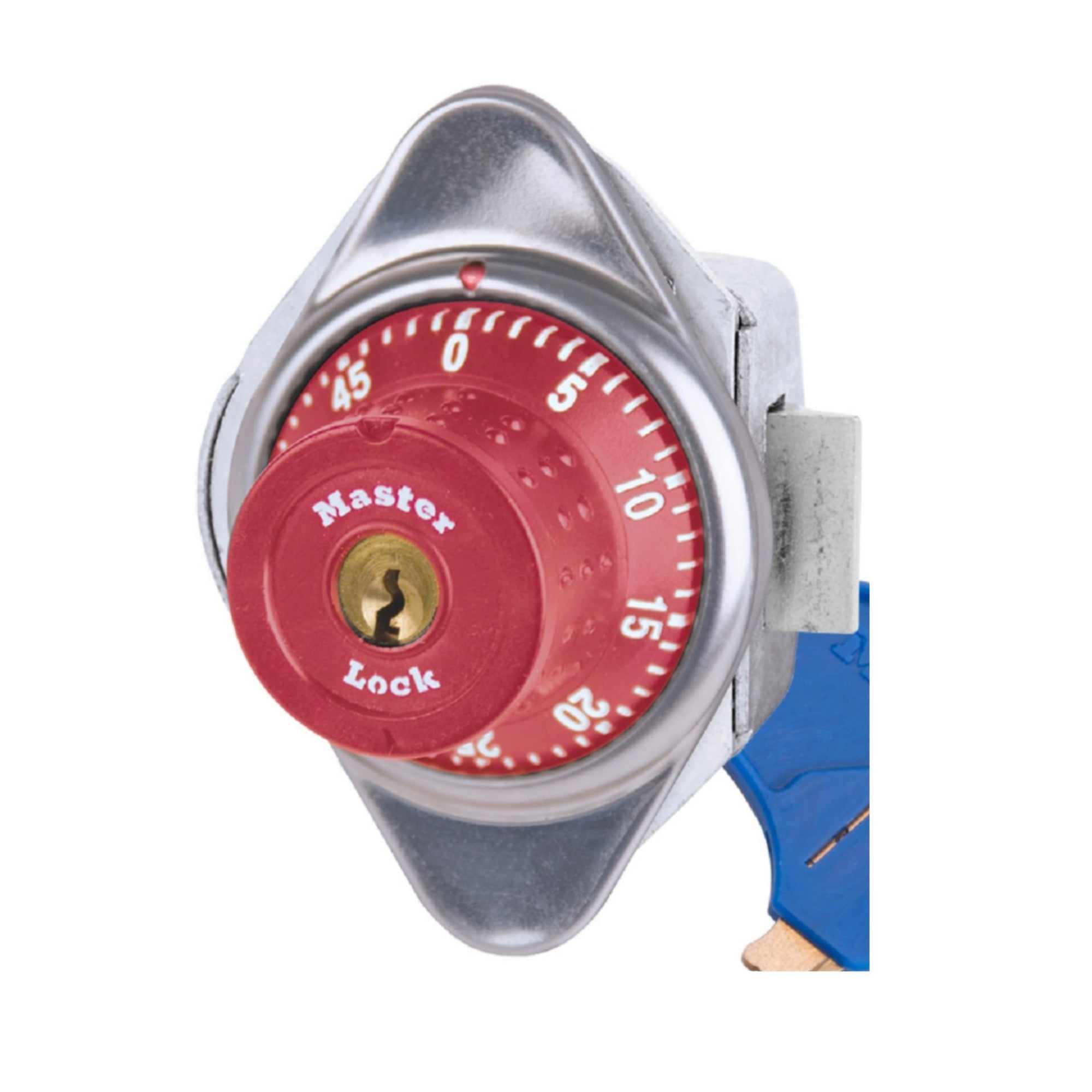 Master Lock 1653RED Red Auto Locking Padlock for Single Point Latch Lockers - The Lock Source