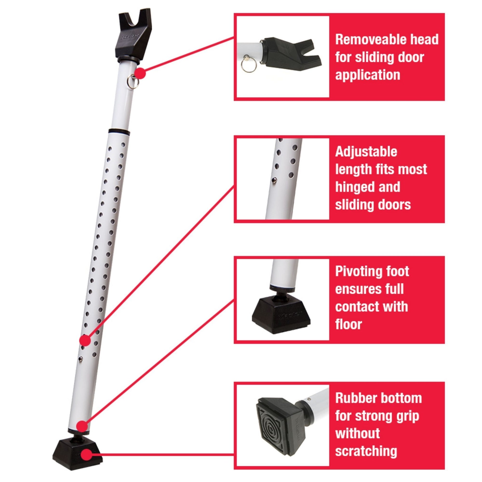 Master Lock 265DCCSEN Dual Function Security Door Bar - The Lock Source