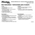 Master Lock 3634 User Instruction Stickers for Nos. 3630 & 3670 Series Locks