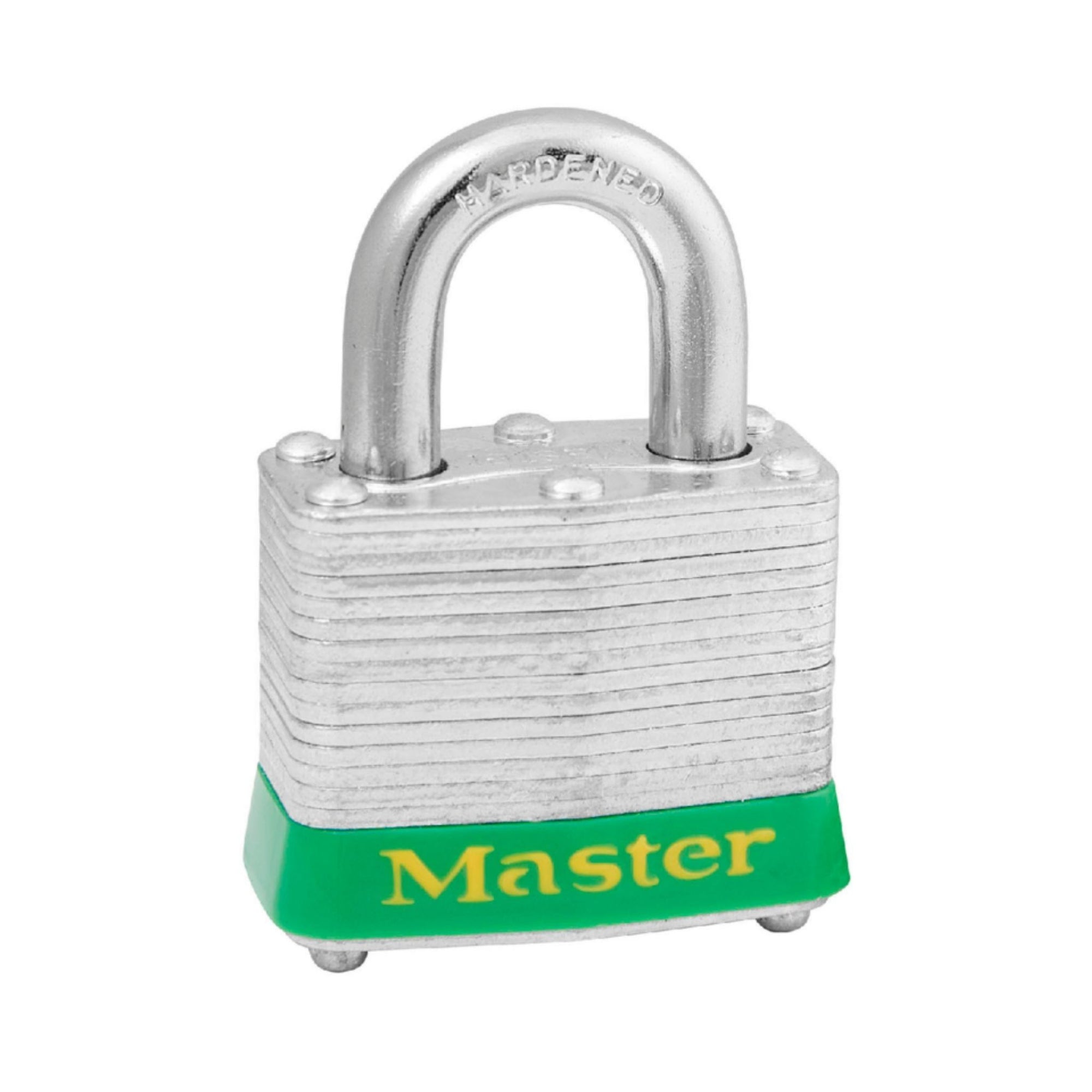 Master Lock 3GRN Lock Steel Safety Padlocks with Green Bumper - The Lock Source