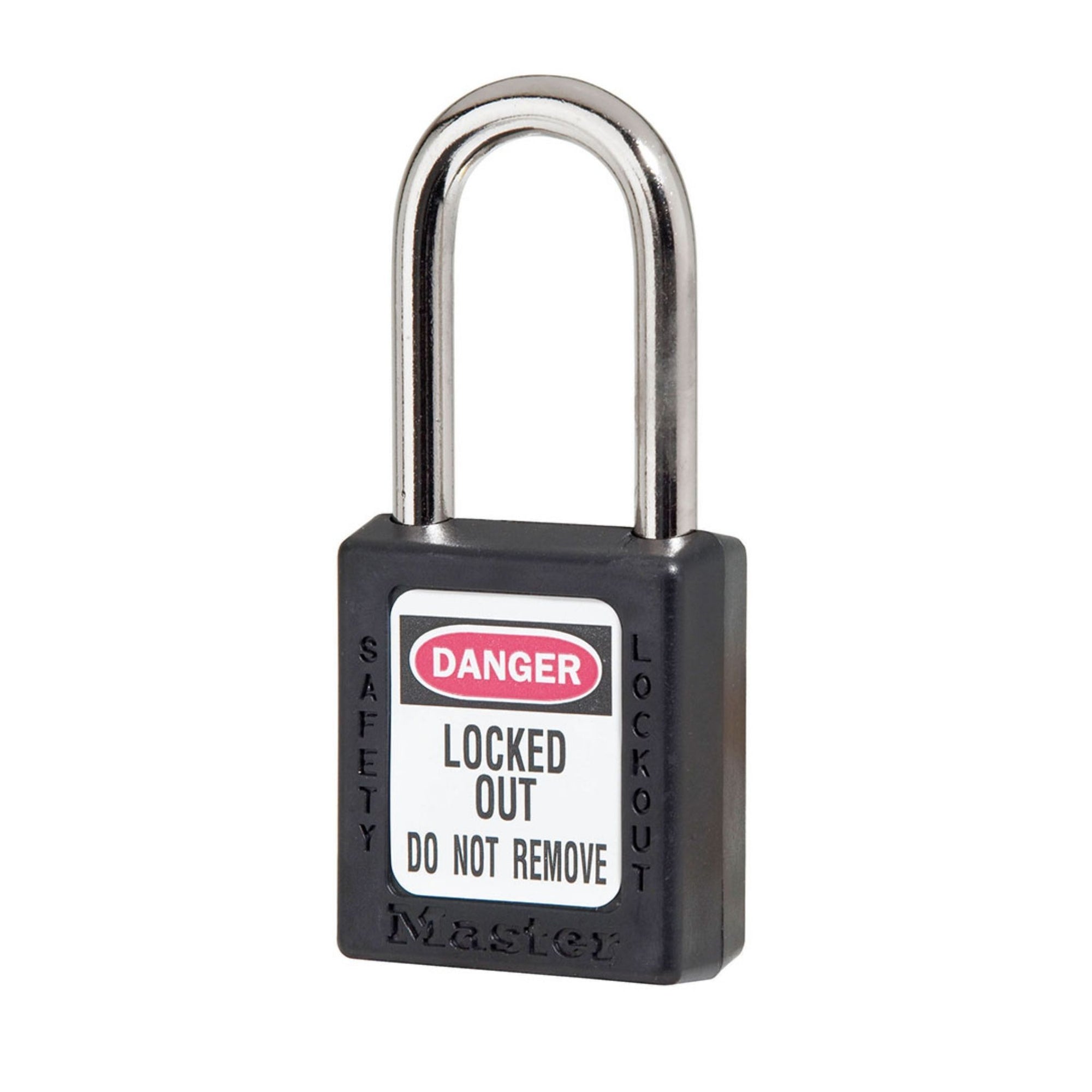 Master Lock 410MKBLK Black Zenex Plastic Master Keyed Safety Padlocks - The Lock Source