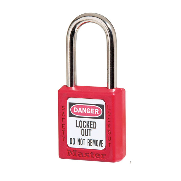Master Lock 410MKRED Red Thermoplastic Lockout Tagout Safety Locks ...