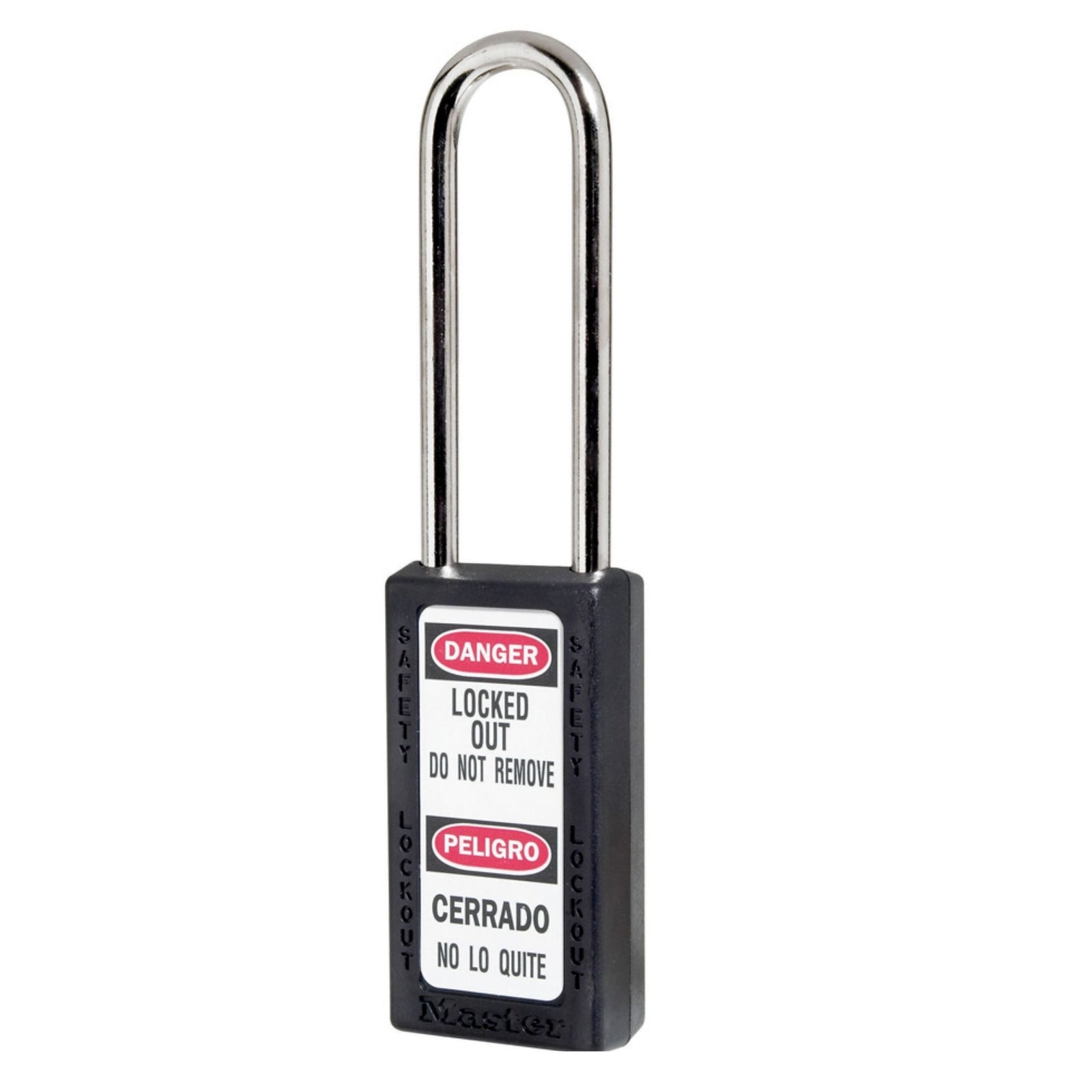 Master Lock 411MKLTBLK Black Zenex Plastic Master Keyed Safety Padlocks - The Lock Source