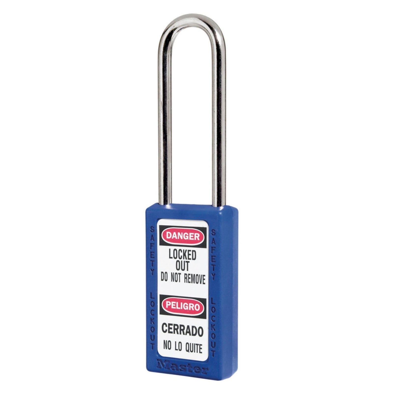 Master Lock 411MKLTBLU Blue Zenex Plastic Master Keyed Safety Padlocks - The Lock Source