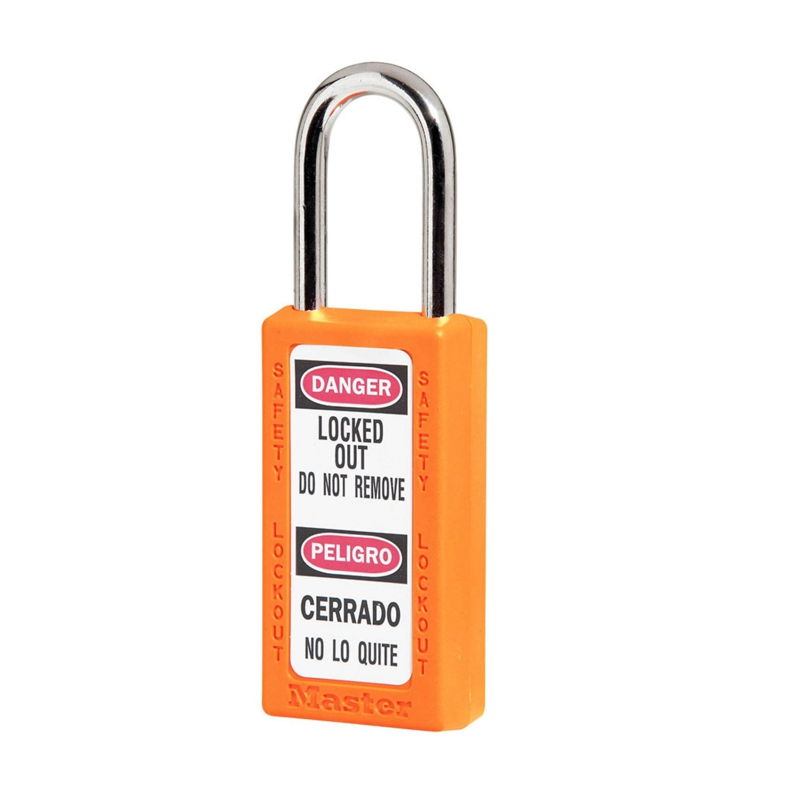 Master Lock 411MKORJ Orange Zenex Plastic Master Keyed Safety Padlocks - The Lock Source
