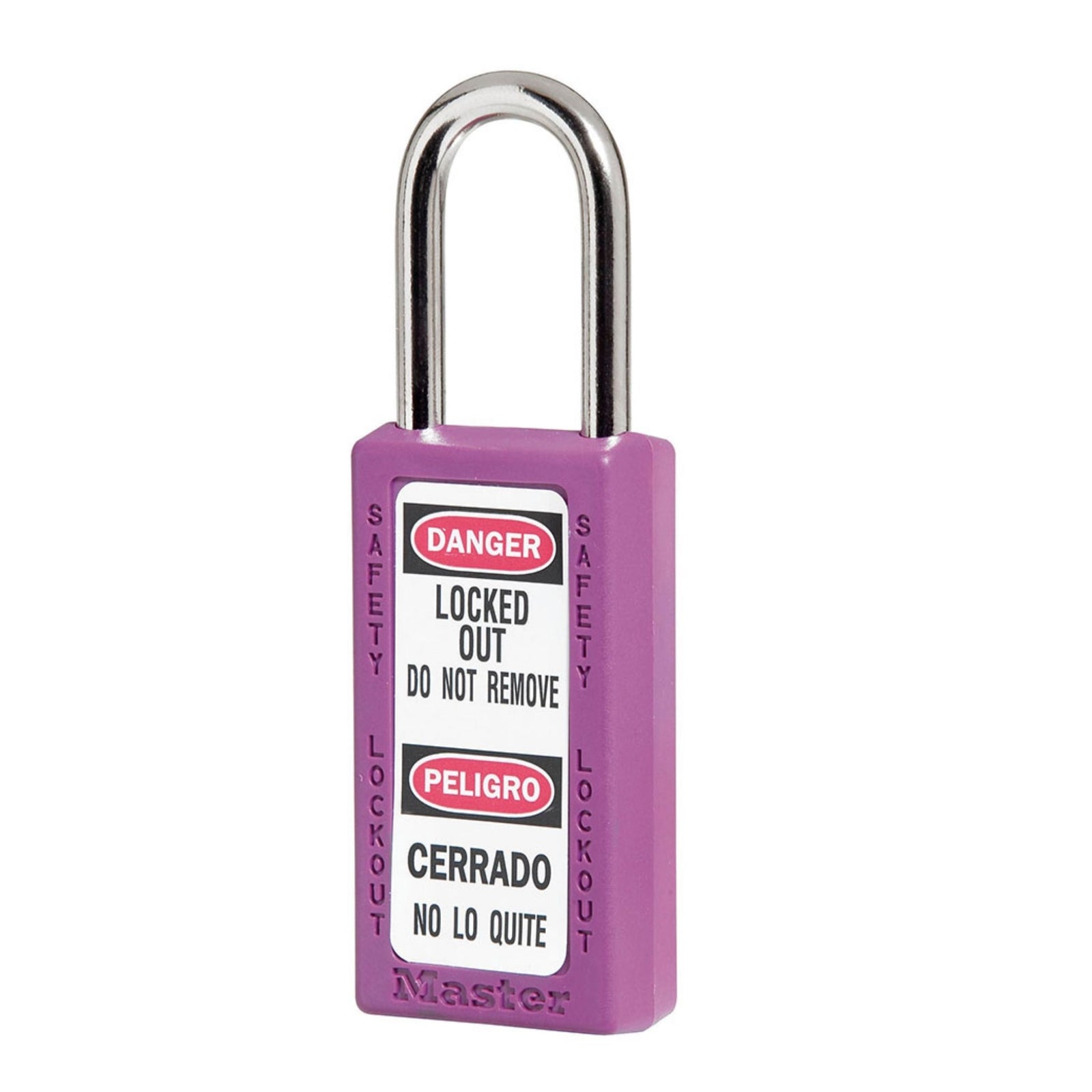 Master Lock 411KAPRP Purple Zenex Plastic Keyed Alike Safety Padlocks - The Lock Source