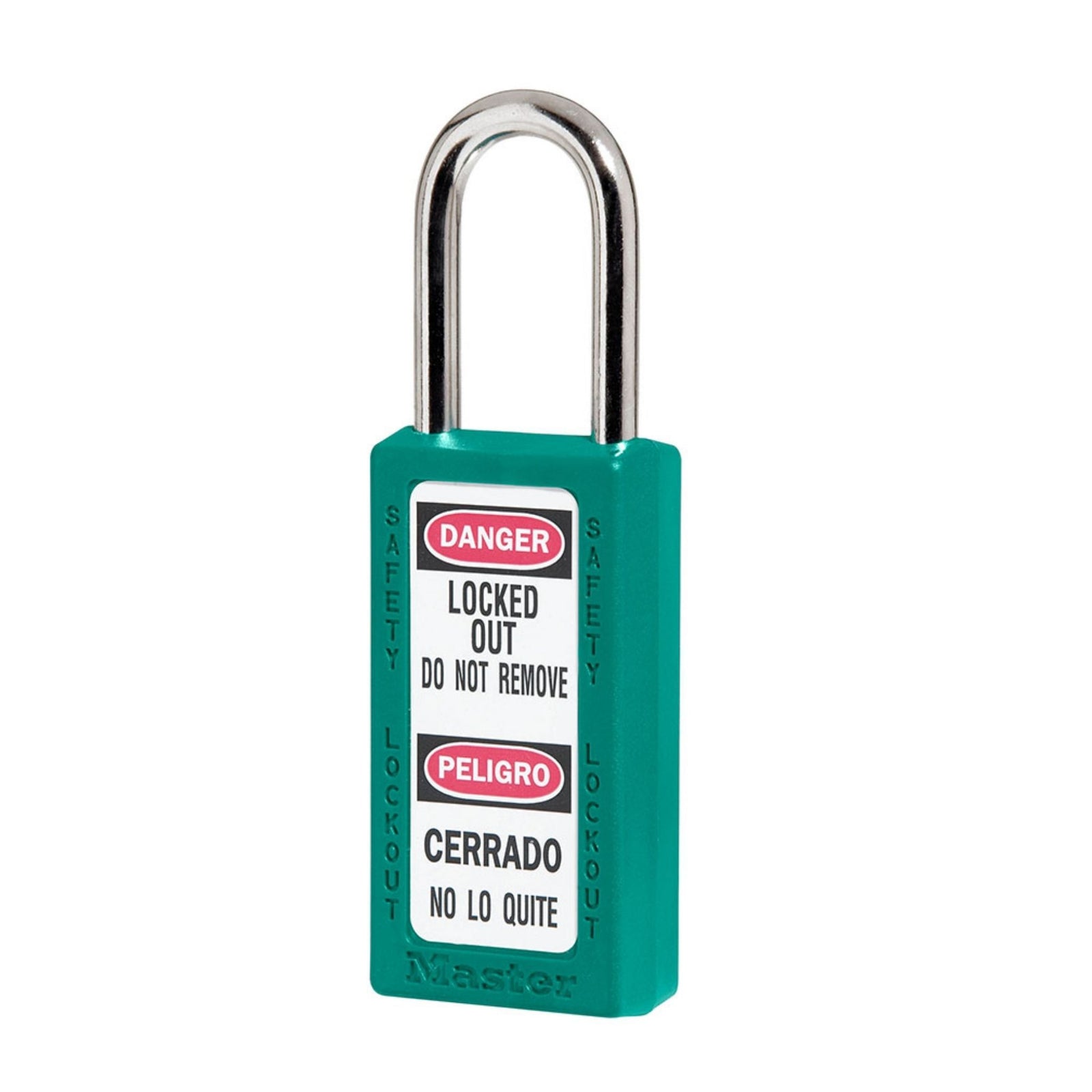 Master Lock 411KATEAL Teal Zenex Plastic Keyed Alike Safety Padlocks - The Lock Source