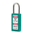 Master Lock 411KATEAL Teal Zenex Plastic Keyed Alike Safety Padlocks - The Lock Source
