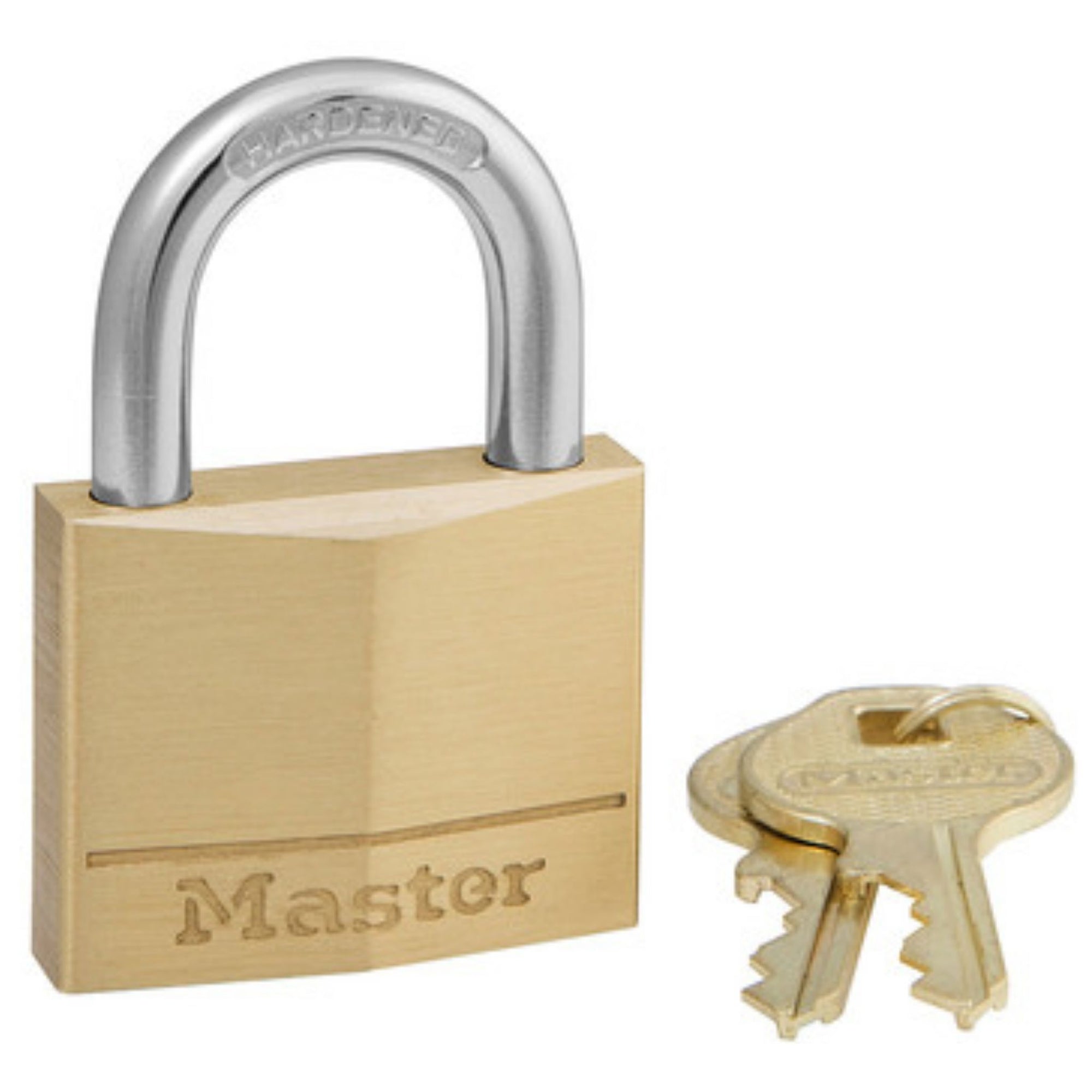 Master Lock 140D Lock Solid Brass Padlock Individually Carded for Retail Display - The Lock Source
