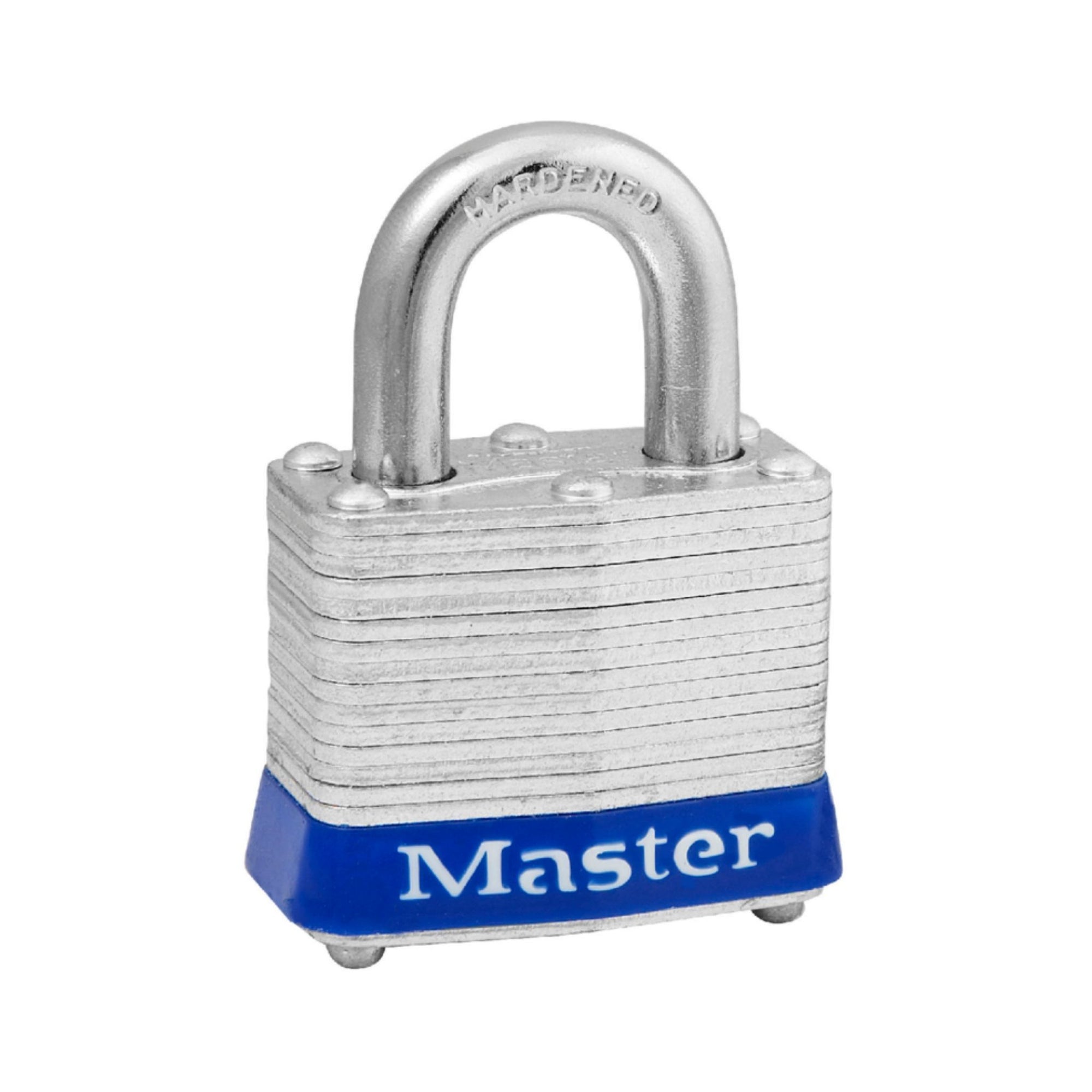 Master Lock 3BLU Lock Steel Safety Padlocks with Blue Bumper - The Lock Source