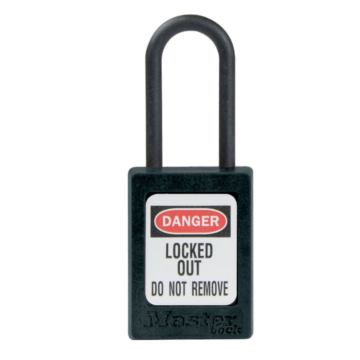 Master Lock S32MKBLK Black Dielectric Zenex Thermoplastic Padlock - The Lock Source