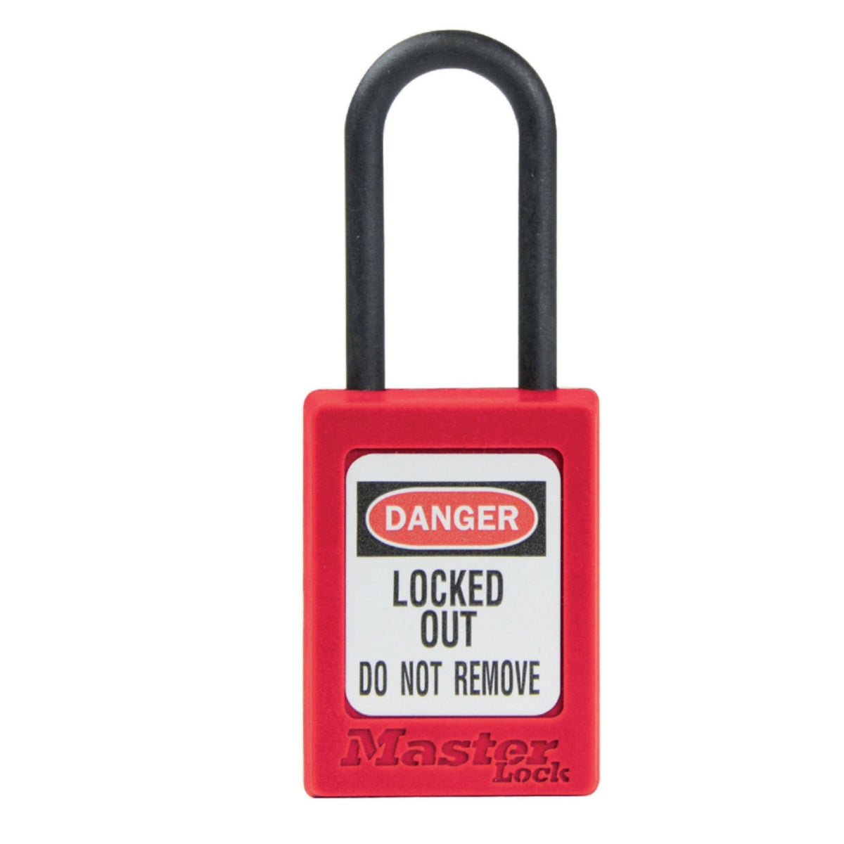 Master Lock S32KARED Red Dielectric Zenex Thermoplastic Padlock - The Lock Source