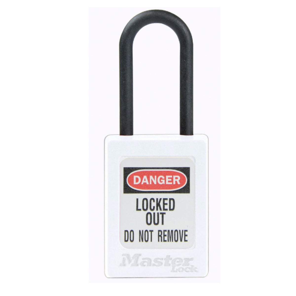 Master Lock S32MKWHT White Dielectric Zenex Thermoplastic Padlock - The Lock Source