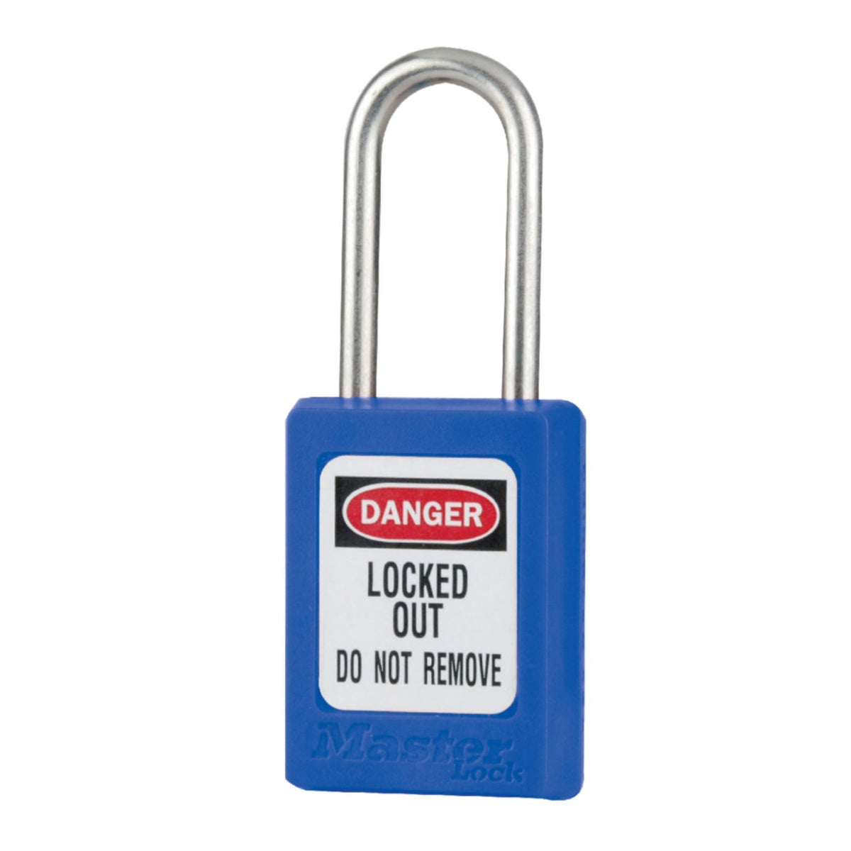 Master Lock S33MKBLU Blue Zenex Thermoplastic Padlock with Stainless Steel Shackle - The Lock Source