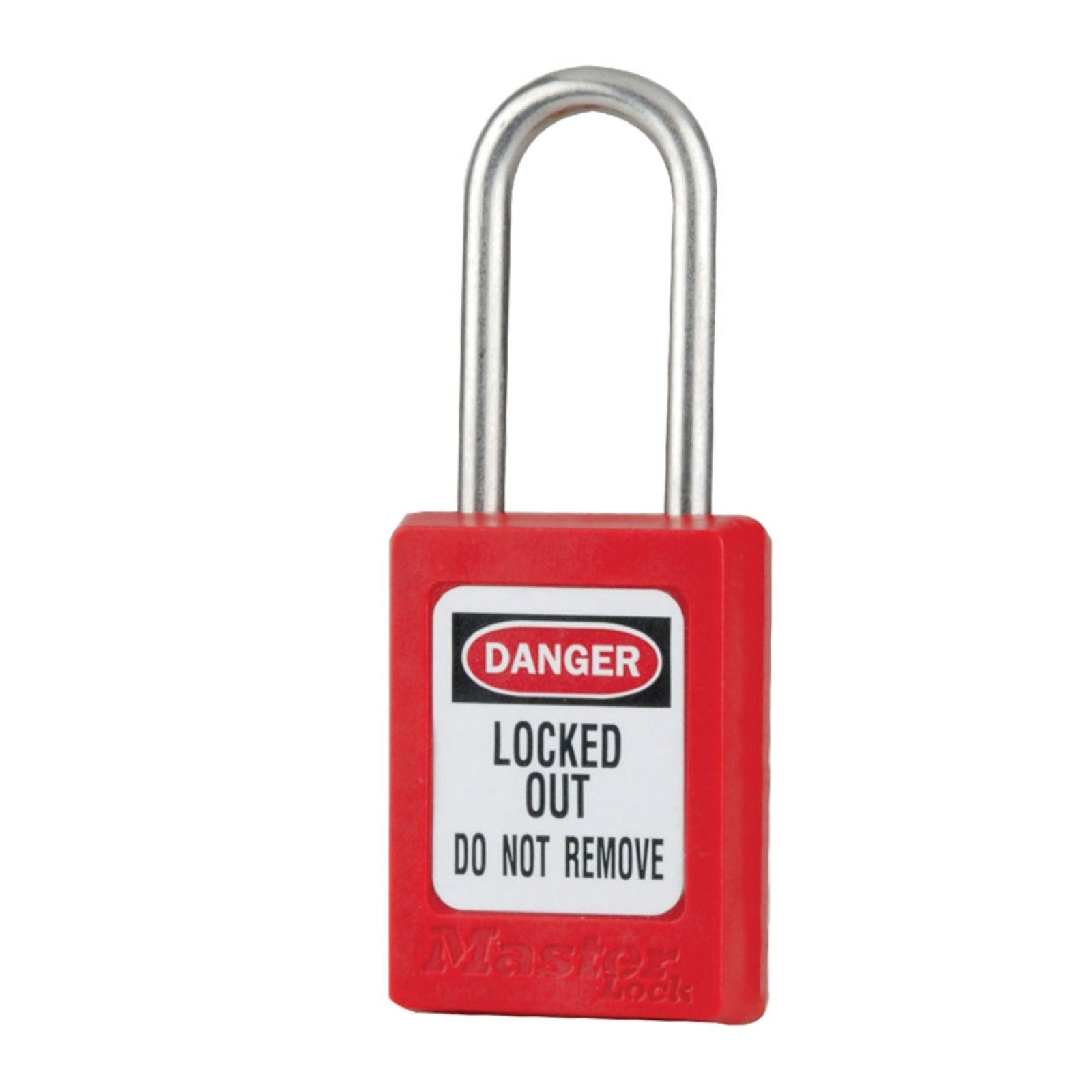 Master Lock S33KARED Red Safety Lock Thermoplastic Padlocks Keyed Alike with Stainless Steel Shackle - The Lock Source