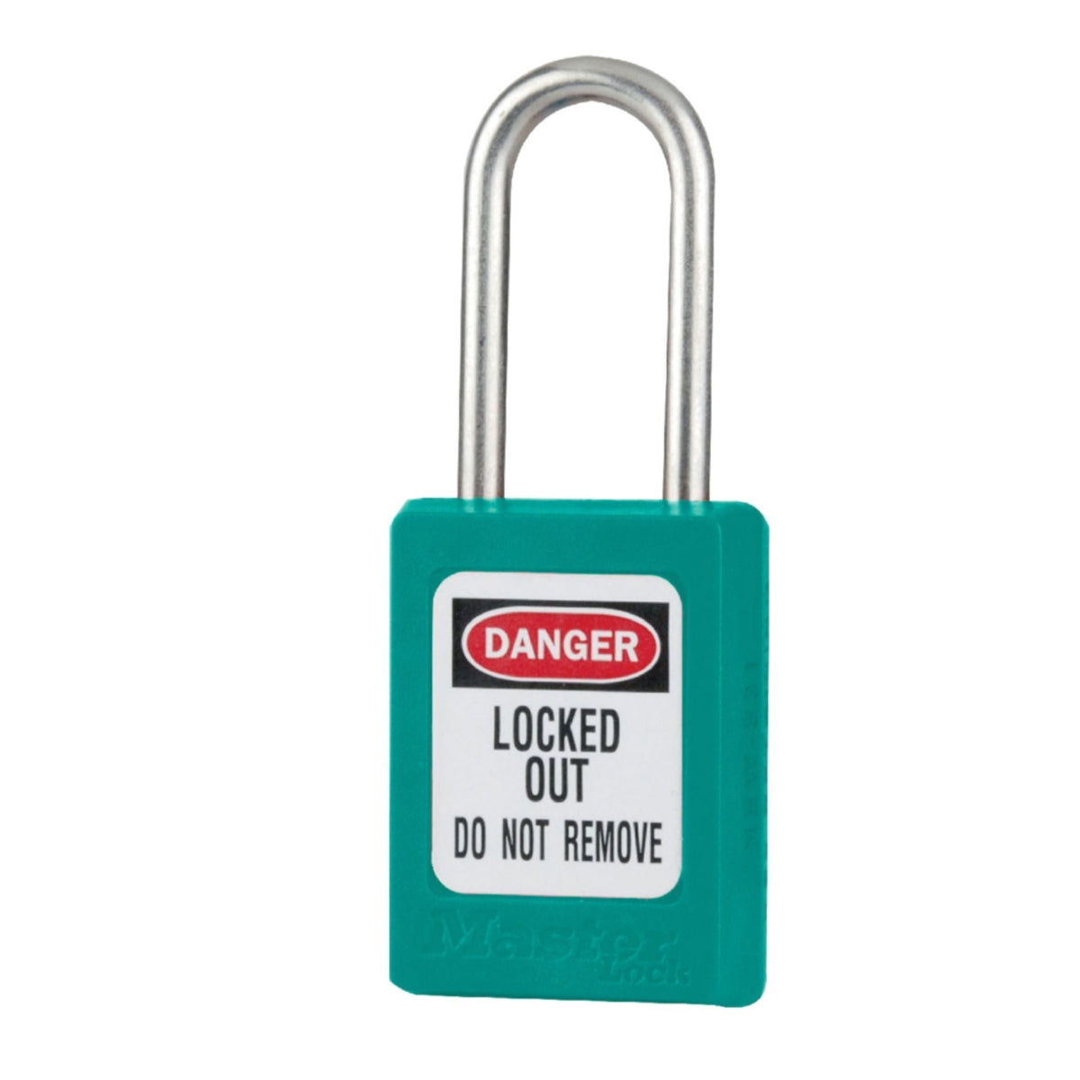Master Lock S33TEAL Teal Safety Lock Thermoplastic Padlocks with Stainless Steel Shackle - The Lock Source