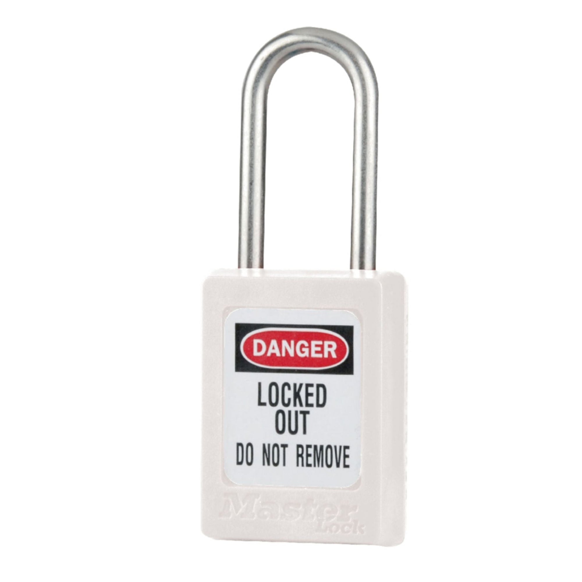 Master Lock No. S33WHT White Zenex Safety Lockout Locks Available Keyed Alike (KA) and Master Keyed (MK) - The Lock Source