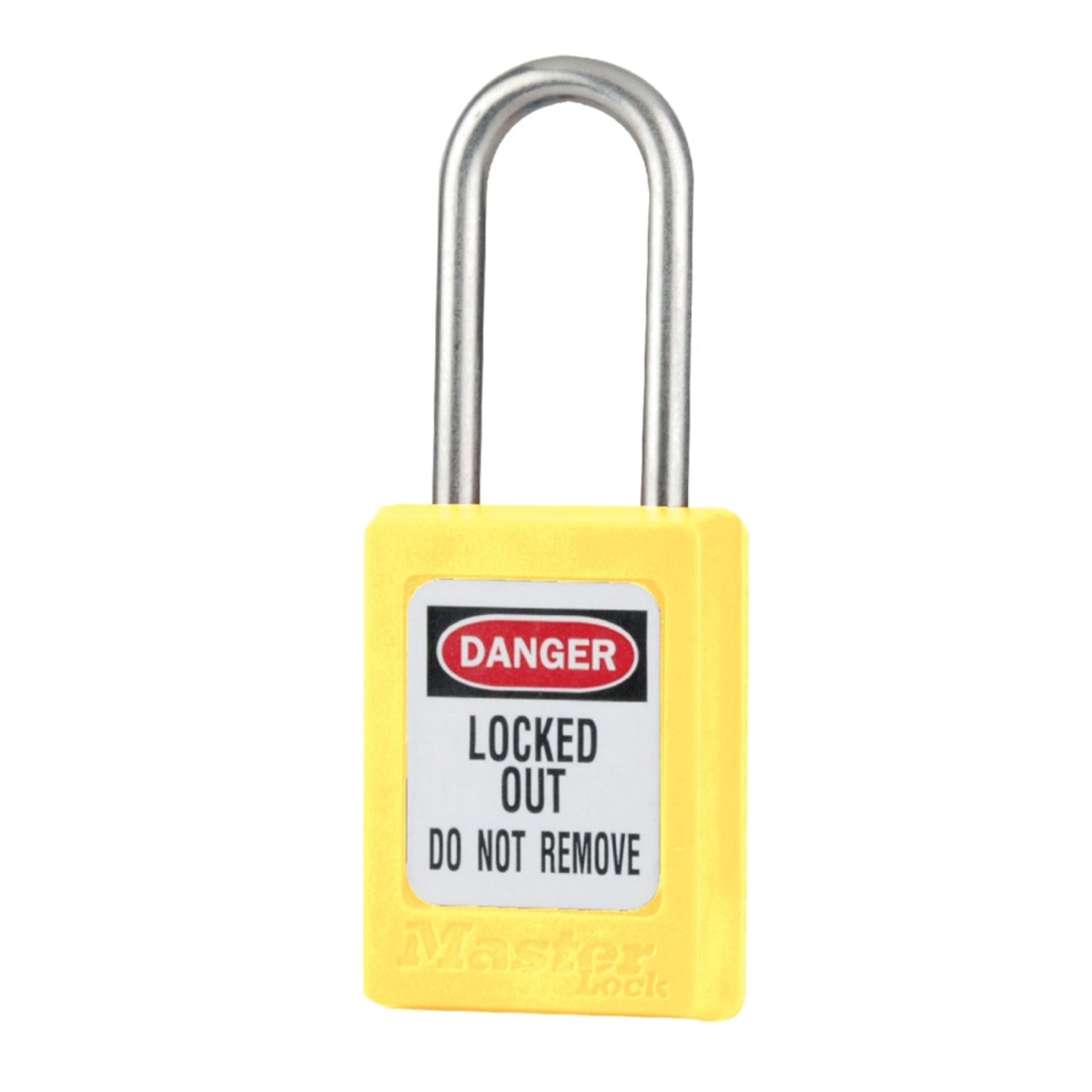 Master Lock S33KAYLW Yellow Safety Lock Thermoplastic Padlocks Keyed Alike with Stainless Steel Shackle - The Lock Source