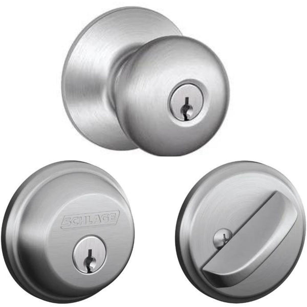 Pre Keyed Rocks Keyed Entry Knob With Deadbolt Keyed Alike - The Lock Source